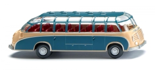 Wiking 073005 - H0 - Setra S8 Reisebus - beige/azurblau